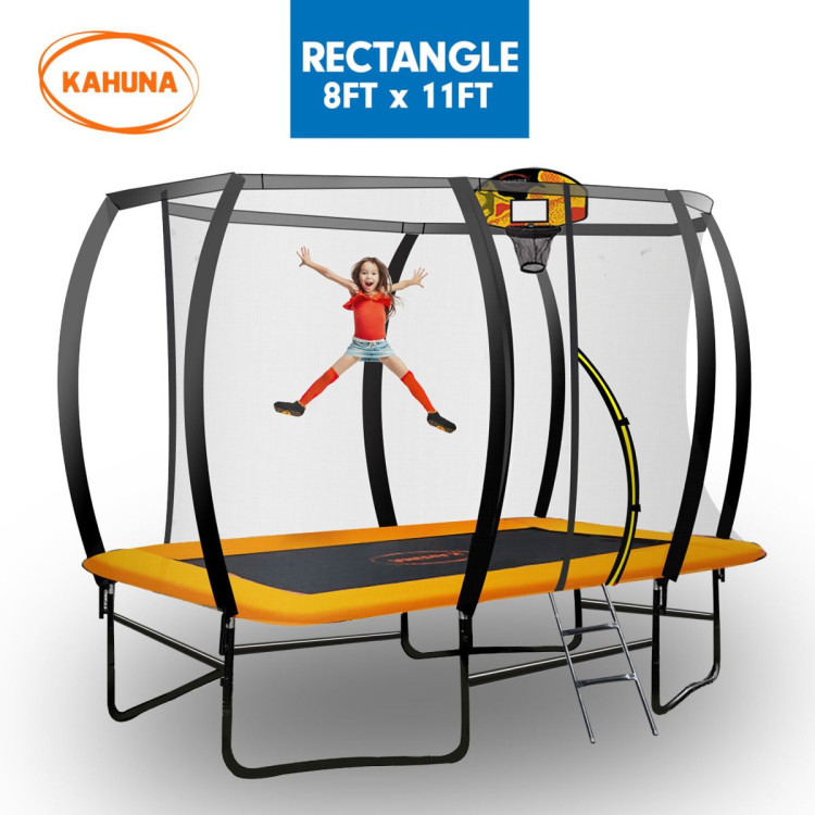 Kahuna Trampoline 8 ft x 11 ft Rectangular Outdoor - Orange image 18