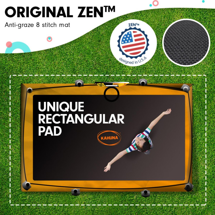 Kahuna Trampoline 8 ft x 11 ft Rectangular Outdoor - Orange image 3