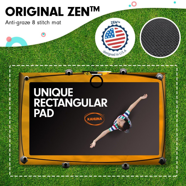 Kahuna 6 ft x 9 ft Rectangular Outdoor Trampoline - Orange image 5