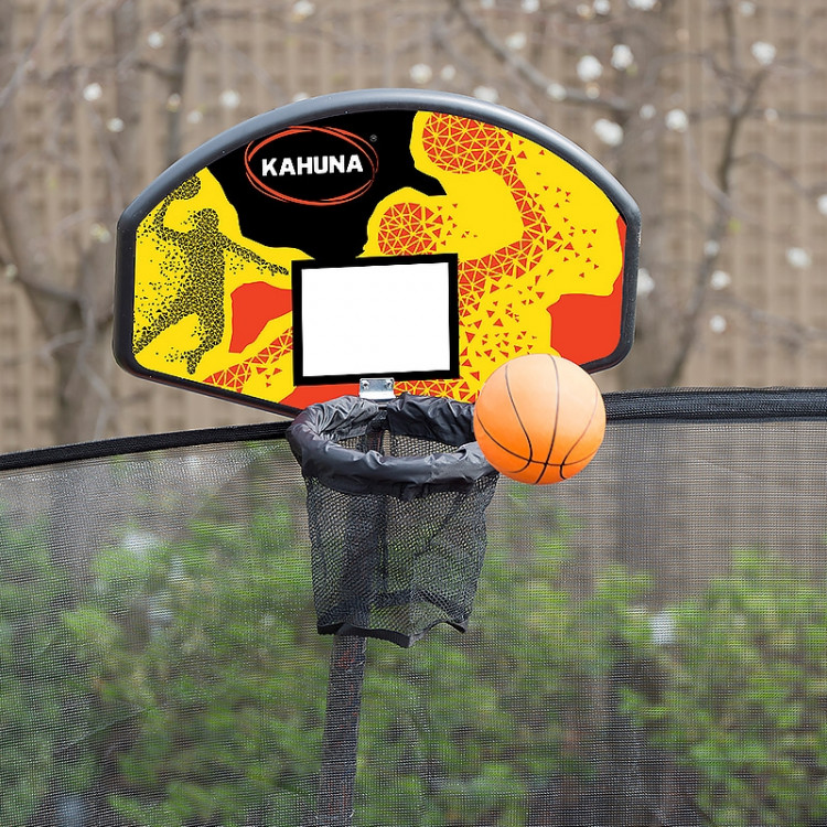 Kahuna Trampoline 6 ft with Basketball Set - Rainbow image 8