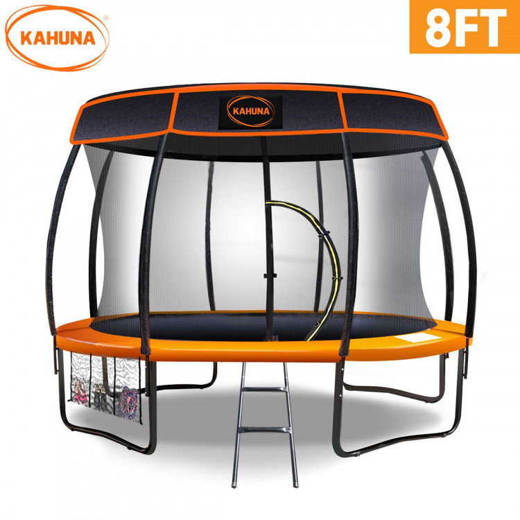 Kahuna Trampoline 8 ft with  Roof - Orange image 3