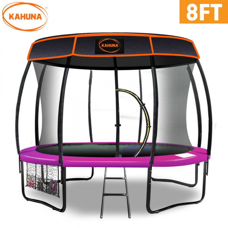 Kahuna Trampoline 8 ft with Roof - Pink image 3