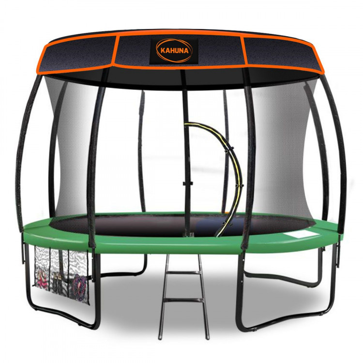 Kahuna Trampoline 8 ft with Roof - Green image 2