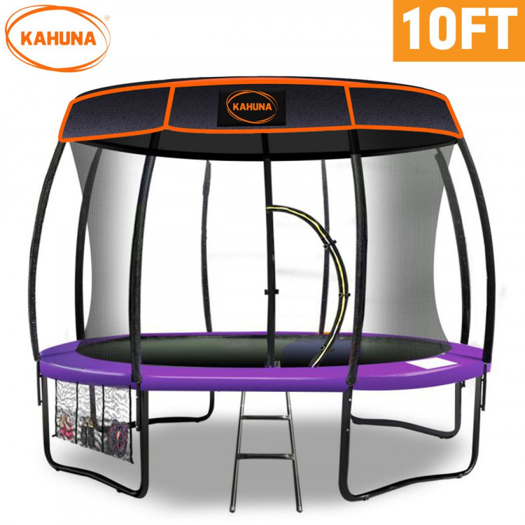 Kahuna Trampoline 10 ft with  Roof - Purple image 3