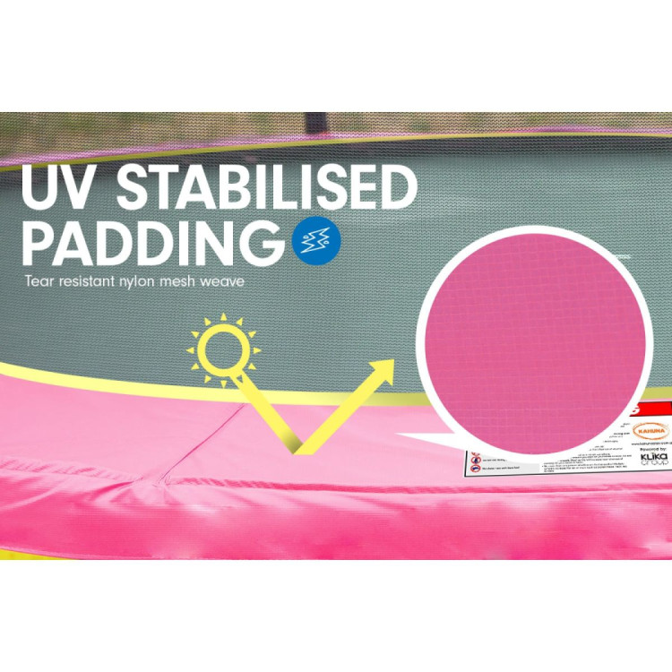 Trampoline 16 ft Kahuna with Roof set - Pink image 6