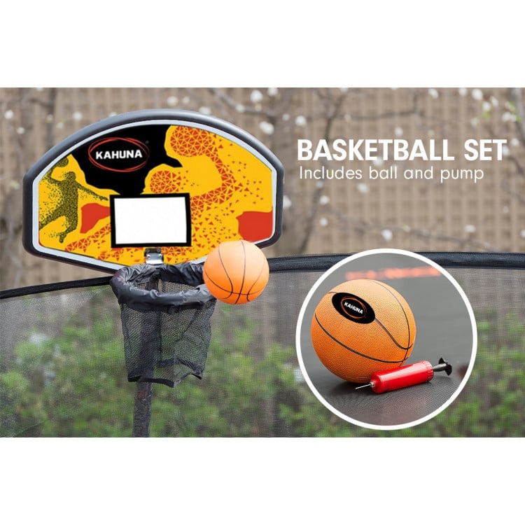Kahuna Trampoline 6 ft with Basketball set - Orange image 9