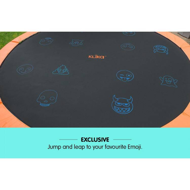 Kahuna Trampoline Pro 08ft - Reversible pad, Emoji Mat, Basketball Set image 2