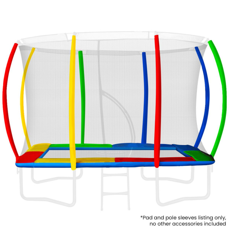 Kahuna 6ft x 9ft Replacement Rectangular Trampoline Pad Rainbow image 3