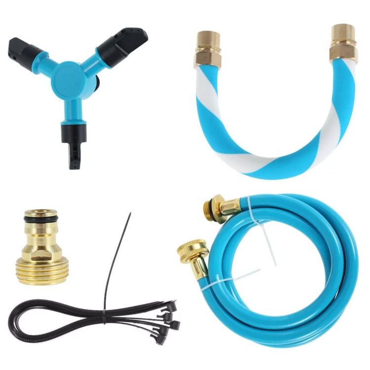 Kahuna Waterpark Rotating Trampoline Water Sprinkler Kit with Adjustable Hose image 6