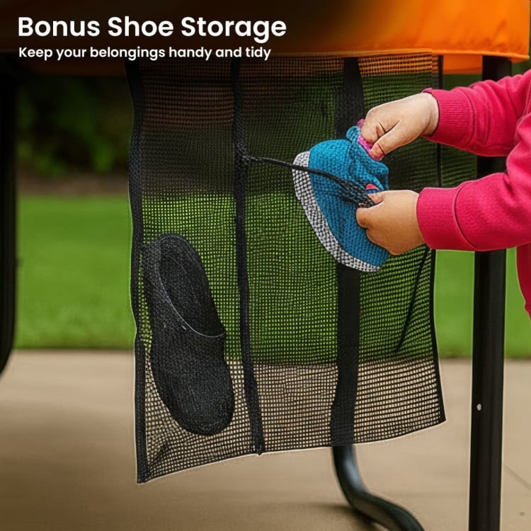 Kahuna Jumbo 10x15ft Trampoline Reversible Pad with L.E.D Basketball Set image 14
