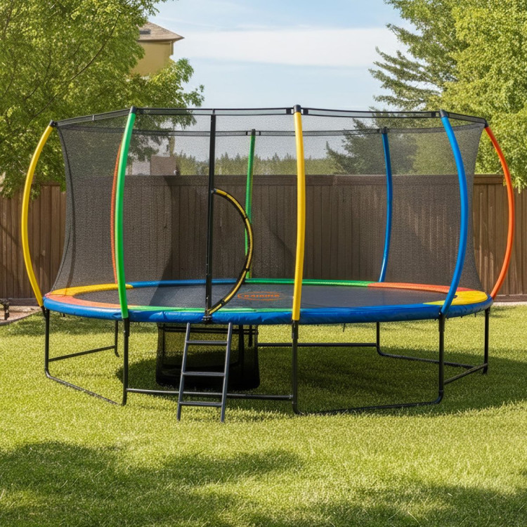 Kahuna 10 ft x 15 ft Oval Outdoor Trampoline with Reversible Pad image 15