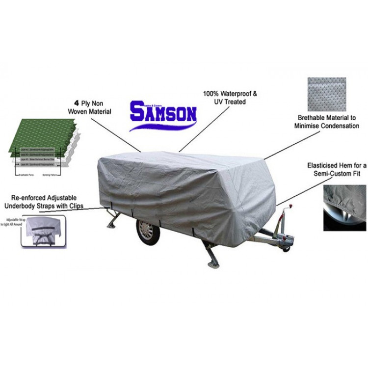 Samson Heavy Duty Trailer Camper Cover 14-16ft image 4