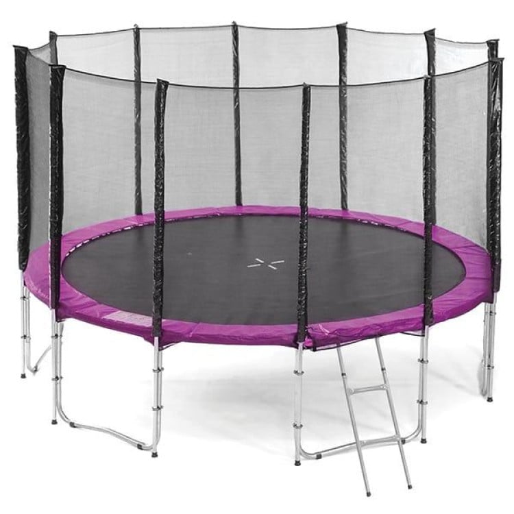 Kahuna Blizzard 14 ft Trampoline with Basketball Set - Pink image 3
