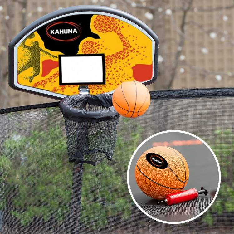 Kahuna 8ft Springless Trampoline with Basketball Set image 5