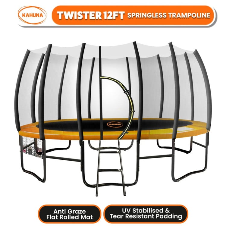 Kahuna Twister 12ft Springless Trampoline - Blue image 3