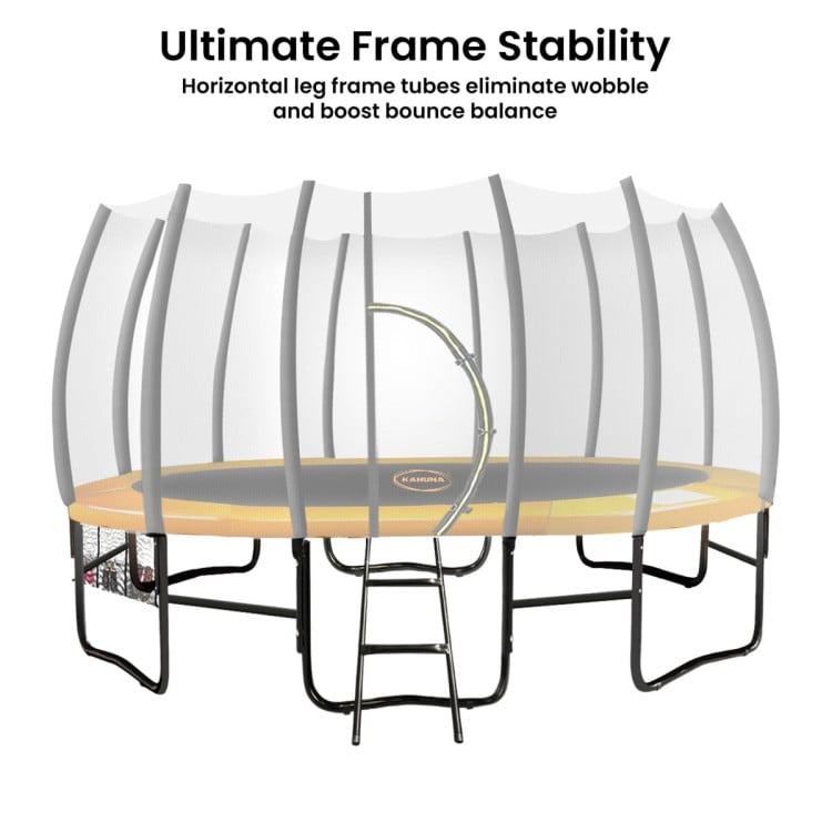 Kahuna 12ft Twister Springless Trampoline - Rainbow image 5