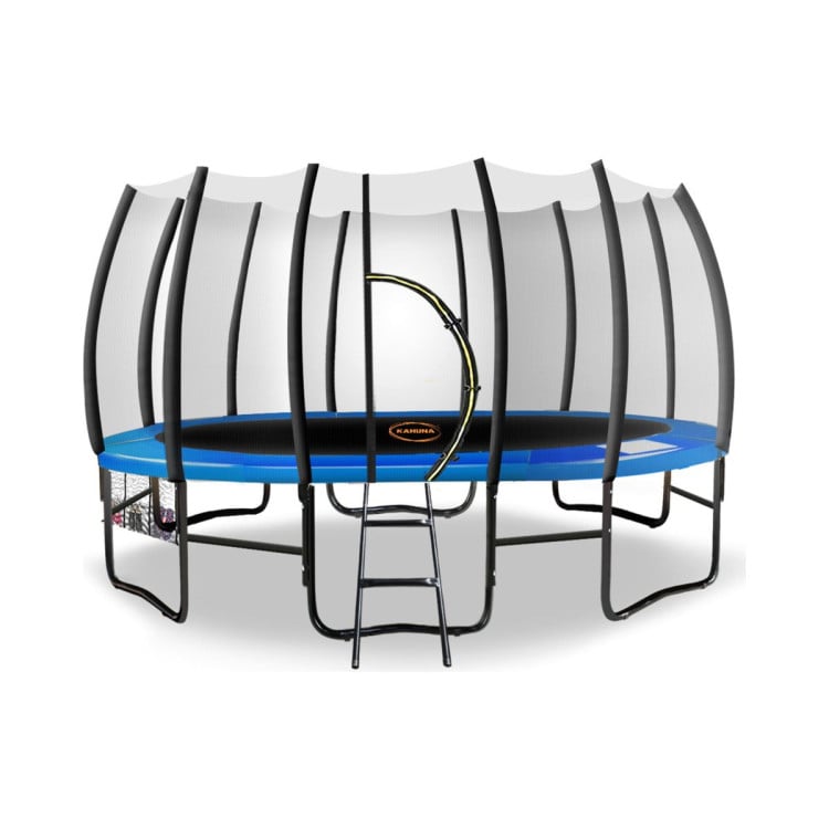 Kahuna Twister 14ft Springless Trampoline - Blue