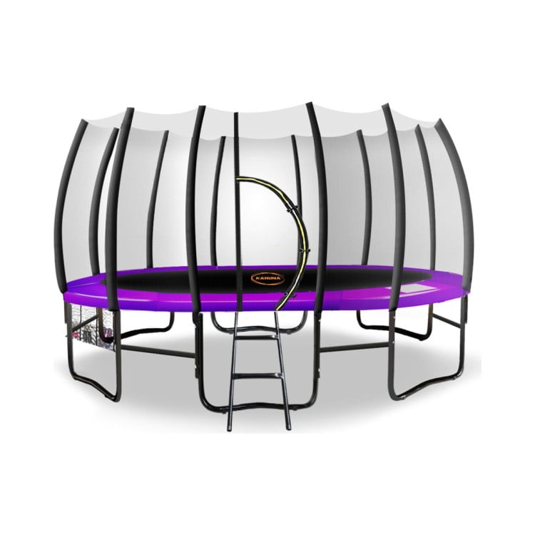 Kahuna Twister 14ft Springless Trampoline - Purple