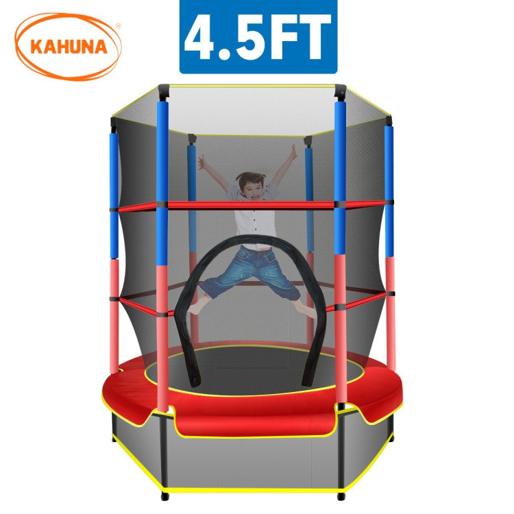 Kahuna Mini 4.5 ft Trampoline - Red Blue image 3