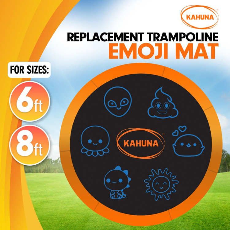 8ft Replacement Trampoline Jumping Mat - Emoji image 9