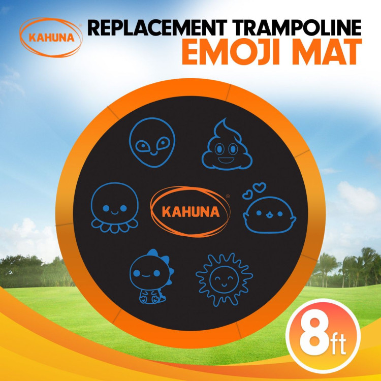 8ft Replacement Trampoline Jumping Mat - Emoji image 8