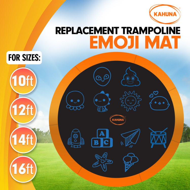 Kahuna Replacement Trampoline Mat  Emoji for Classic, Rainbow, and Pro Models image 3