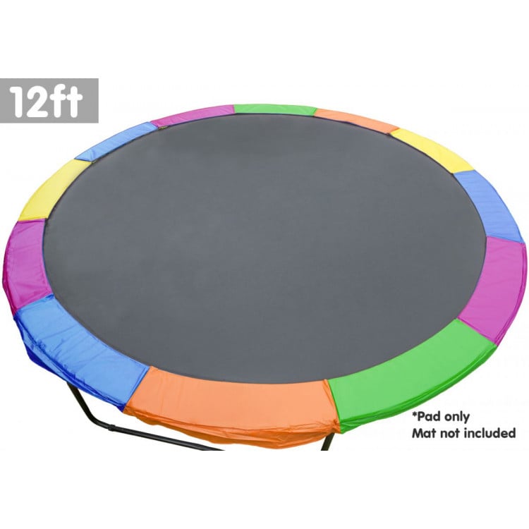 Trampoline 12ft Replacement Outdoor Round Spring Pad Cover - Rainbow image 3
