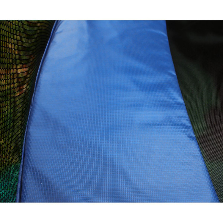 Kahuna 14ft Trampoline Replacement Safety Pad and Net Round 12 Poles Blue image 5