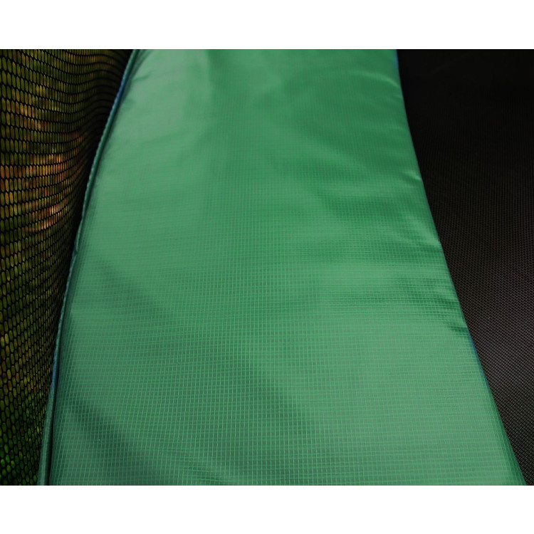 10ft Trampoline Replacement Safety Pad and Net Round 8 Poles Green image 3