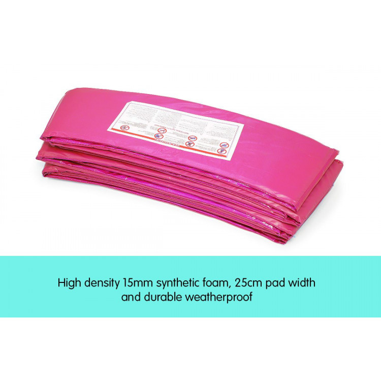 Powertrain Replacement Trampoline Spring Safety Pad - 8ft Pink image 7