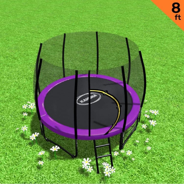 Kahuna Twister 8ft Springless Trampoline - Purple image 3