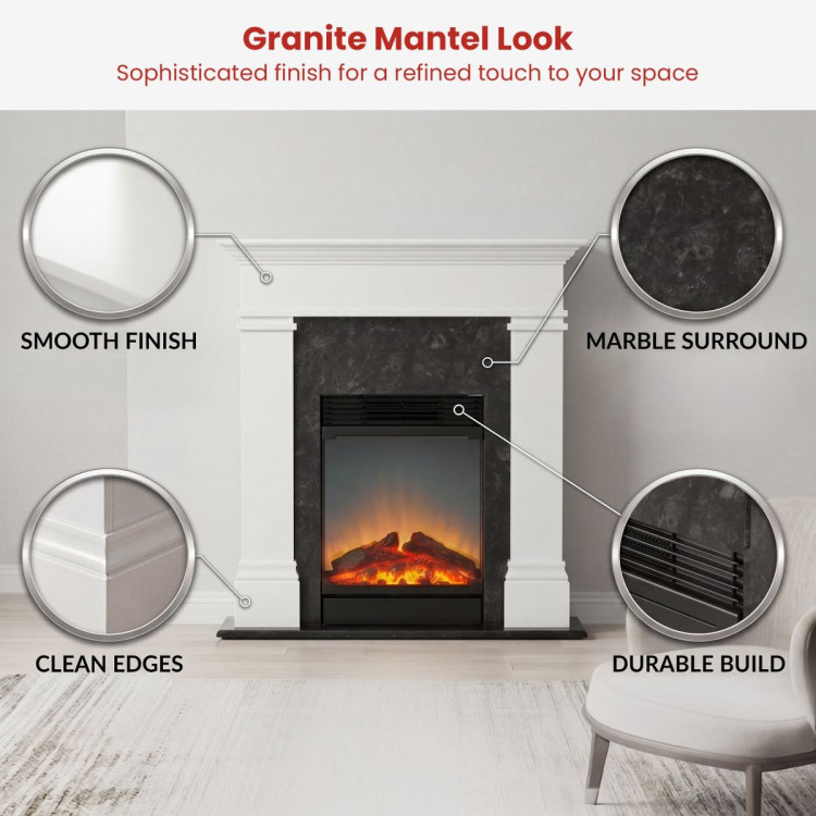 Dimplex 1.5kW Mini Taylor Suite Optiflame Electric Fireplace w/ LED Flame Effect image 7