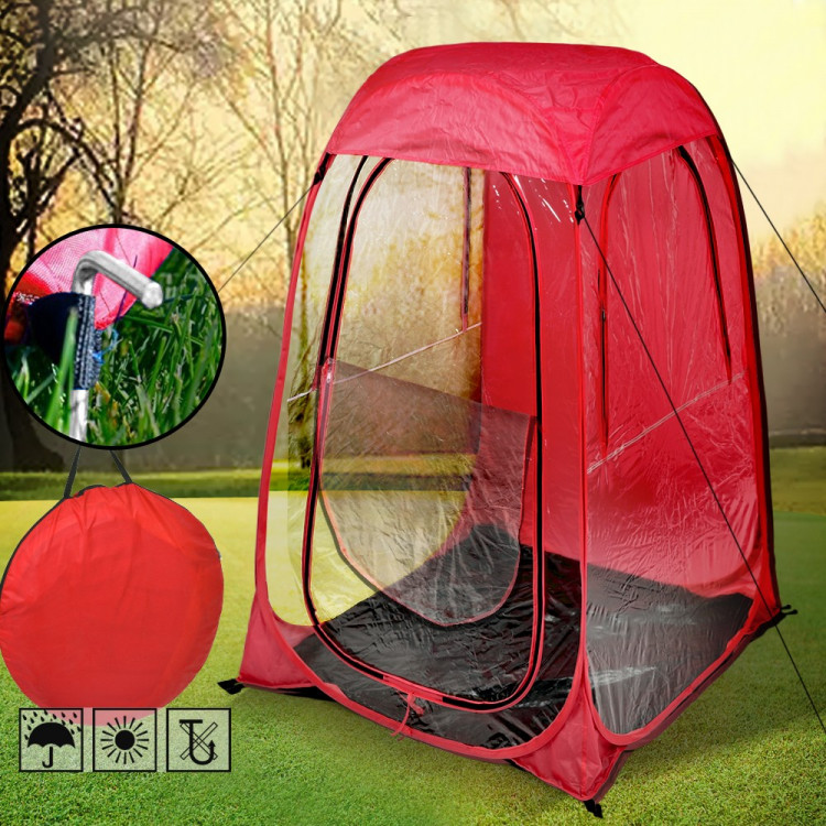 Pop Up Sports Camping Festival Fishing Garden Tent Red image 2