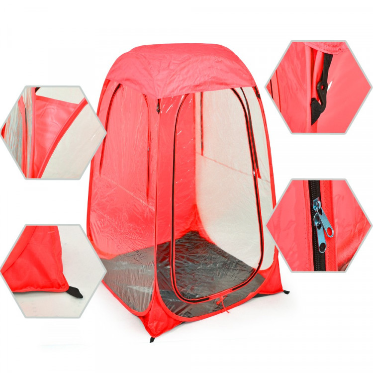 Pop Up Sports Camping Festival Fishing Garden Tent Red image 4