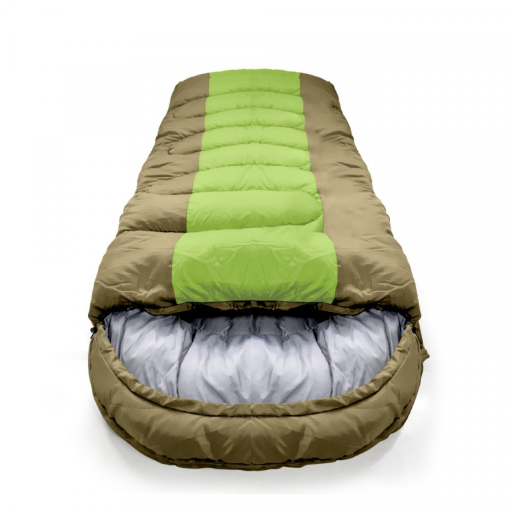 Thermal Single Outdoor Camping Sleeping Bag Mat Tent Hiking Green image 8