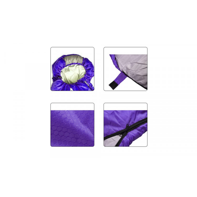 Micro Compact Design Thermal Sleeping Bag Purple image 5