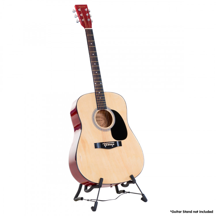 Karrera 41in Acoustic Wooden Guitar with Bag - Natural image 2