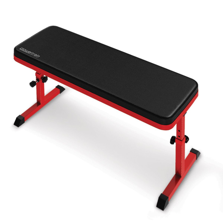 Powertrain Height-Adjustable Exercise Home Gym Flat Weight Bench image 9