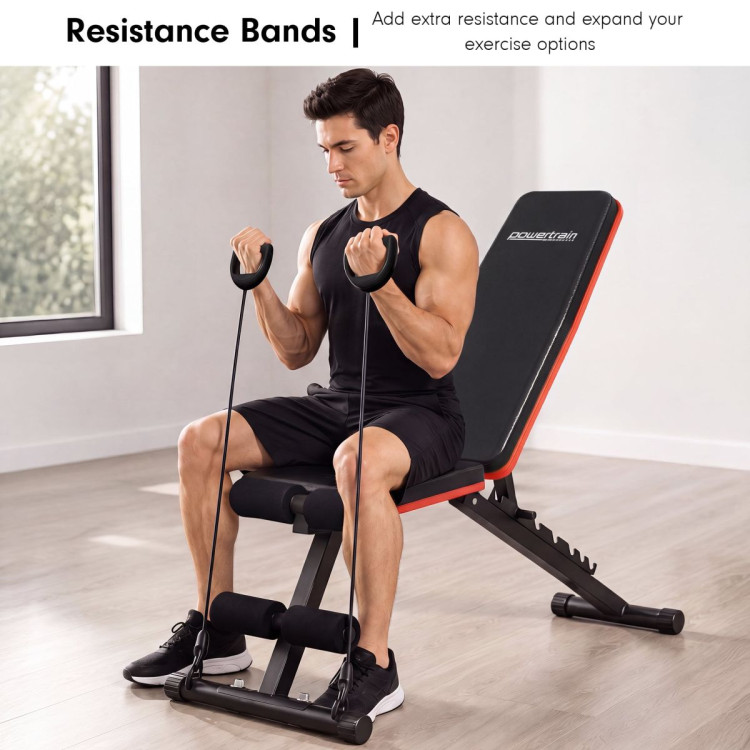 Powertrain Adjustable Weight Bench w/ Incline Decline and 7 Backrest Positions image 7