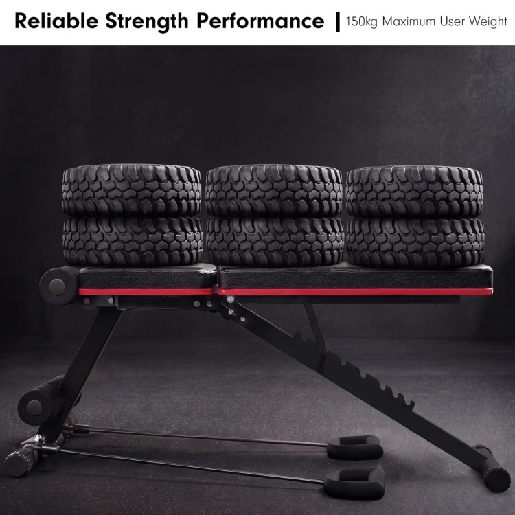 Powertrain Adjustable Weight Bench w/ Incline Decline and 7 Backrest Positions image 9