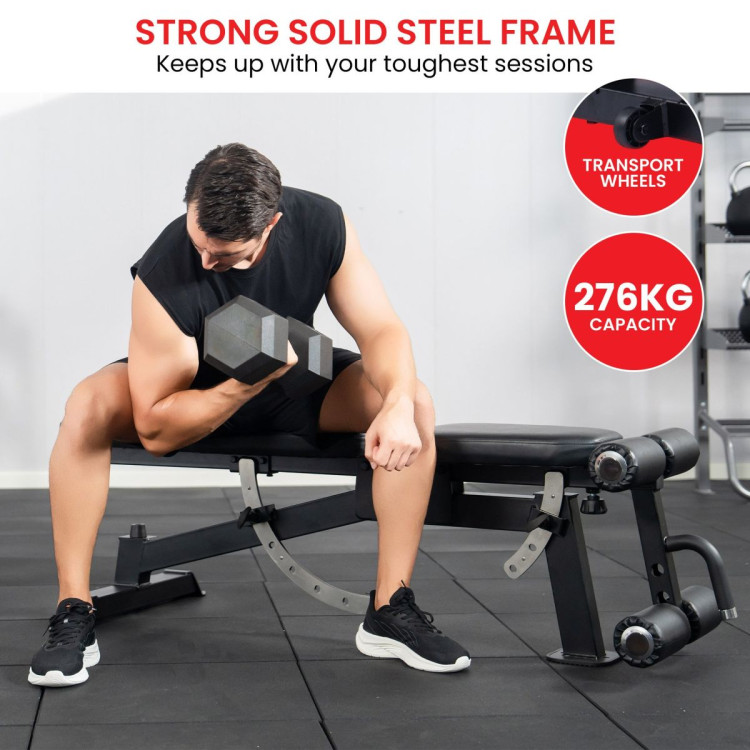 Powertrain Adjustable Multi Workout Weight Bench image 8