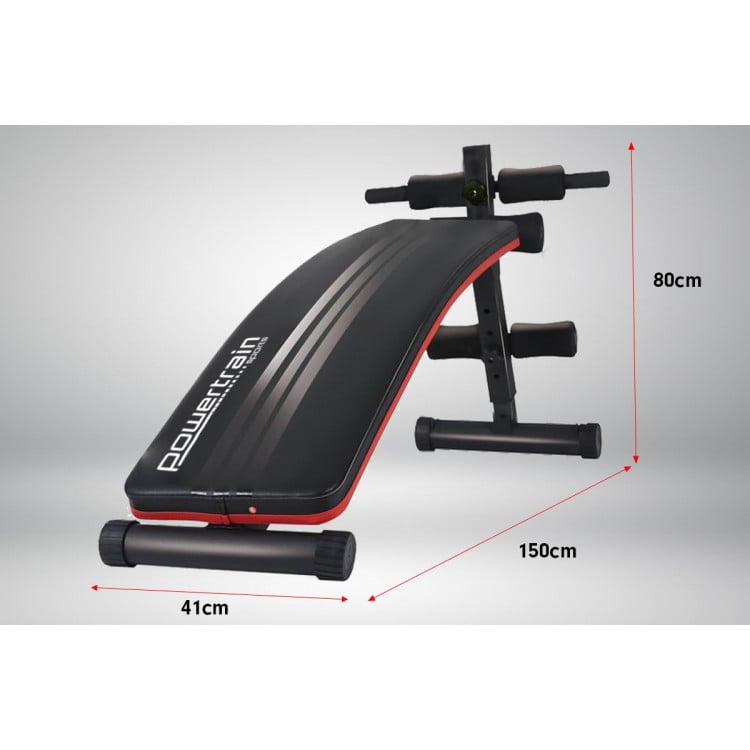 Powertrain Inclined Sit up bench with Resistance bands image 7