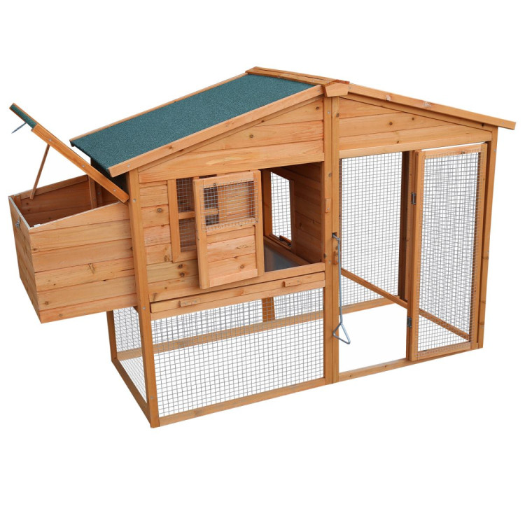 Furtastic Large Chicken Coop & Rabbit Hutch With Ramp image 4
