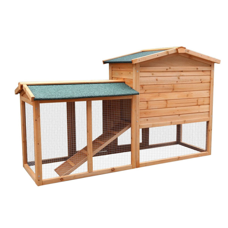 Furtastic Large Wooden Chicken Coop & Rabbit Hutch With Ramp image 6