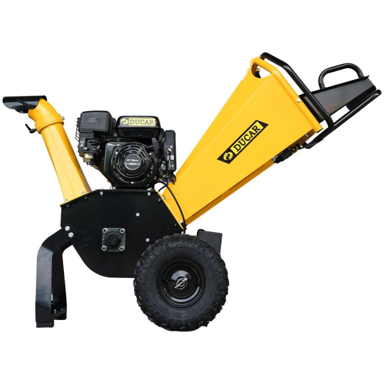 Ducar 70P 3600 RPM Wood Chipper with E-Start Shredder Mulcher Grinder Yellow Black image 4