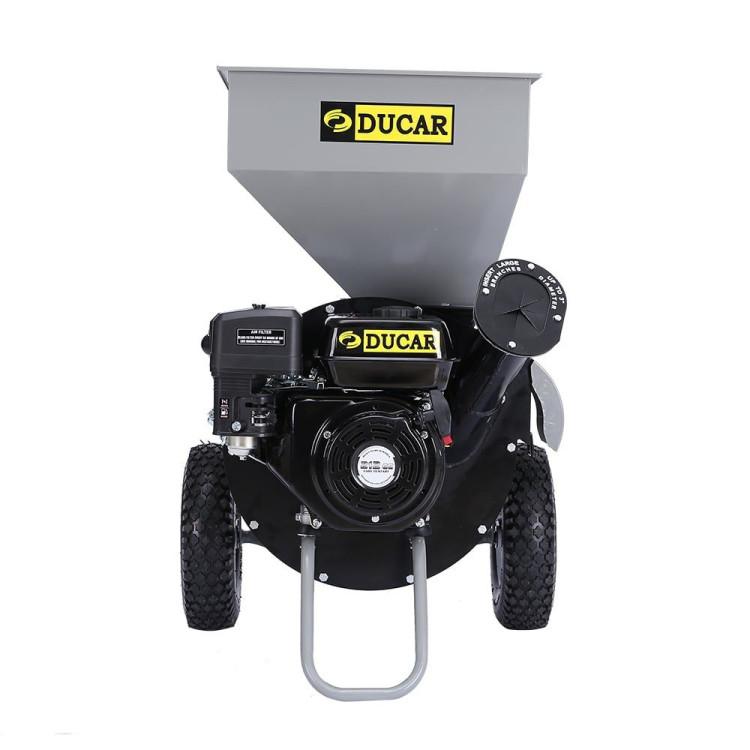 Ducar 7HP Wood Chipper Shredder Mulcher Petrol Silver Black image 5