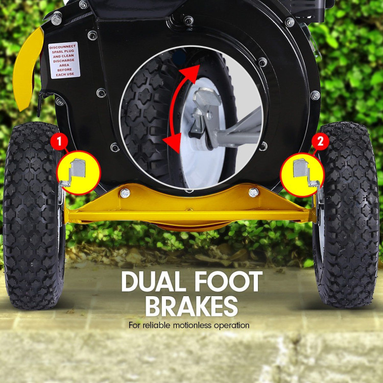 Ducar 7HP Wood Chipper Shredder Mulcher Grinder Petrol Yellow Black image 8