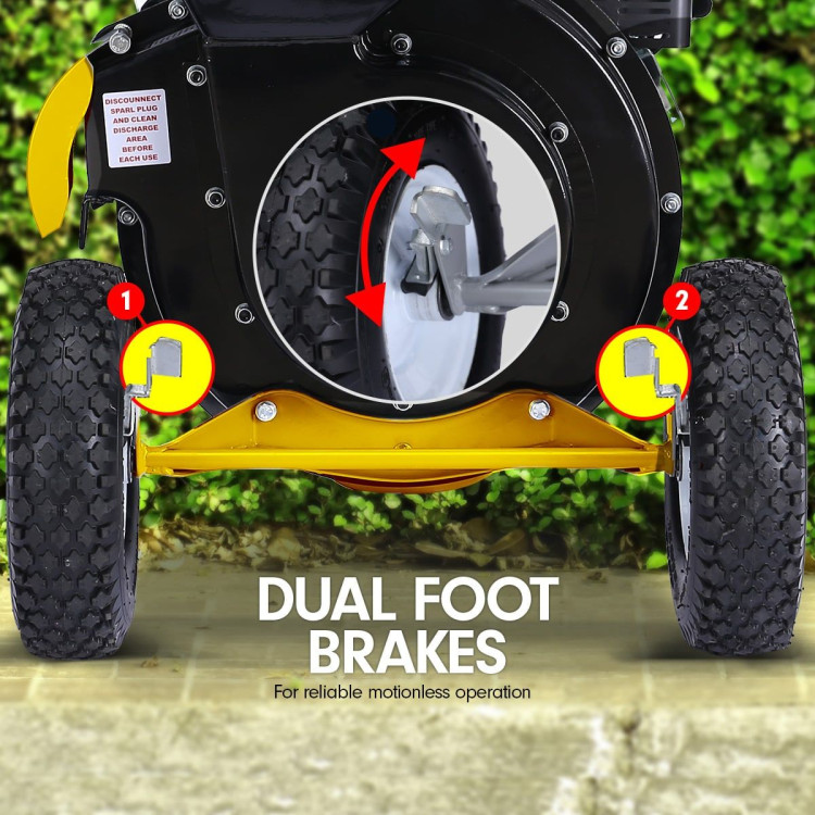 Ducar 7HP Wood Chipper Shredder Mulcher Grinder Petrol Yellow Black image 7