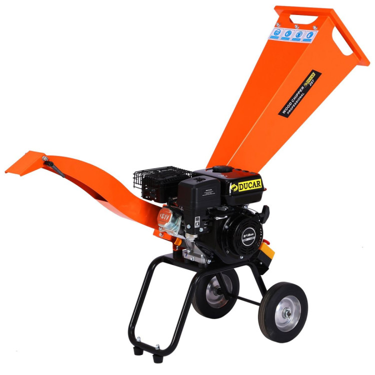Ducar 7HP Wood Chipper Shredder Mulcher Grinder Petrol Orange image 4