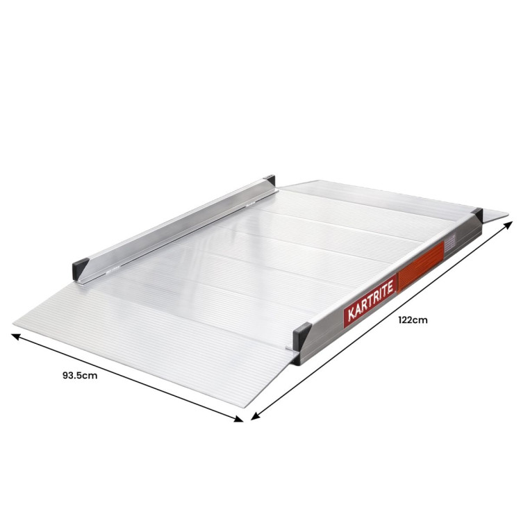 Kartrite 4ft Aluminium Wheelchair Ramp 380kg Capacity 93.5cm Width image 3